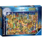 Puzzle - World Landmarks by Night (1000 pieces) - Ravensburger - BabyOnline HK