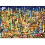 Puzzle - World Landmarks by Night (1000 pieces) - Ravensburger - BabyOnline HK