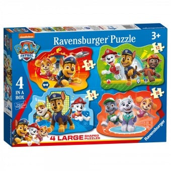 Paw Patrol (Pups Away) - 4 Large Shaped Puzzle (4 in 1 Box)