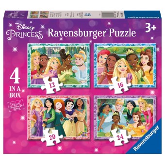 Disney Princess (Be Who You Want To Be!) - Puzzle (4 in 1 Box)