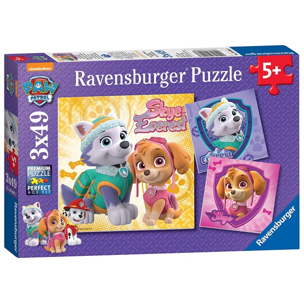 Paw Patrol (Glamorous Girls) - Puzzle (3 x 49) - Ravensburger - BabyOnline HK