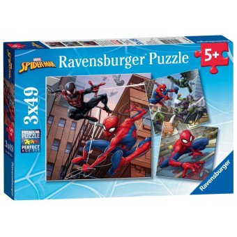 Marvel Spider-Man (Spider-man in Action) - Puzzle (3 x 49)