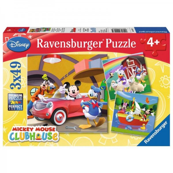 Mickey Mouse ClubHouse (Everyone loves Mickey) - Puzzle (3 x 49) - Ravensburger - BabyOnline HK