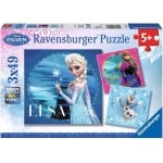 迪士尼《冰雪奇緣》(Elsa, Anna & Olaf) - 拼圖 (3 x 49) - Ravensburger - BabyOnline HK