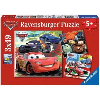 Disney Cars (Worldwide Racing Fun) - Puzzle (3 x 49)