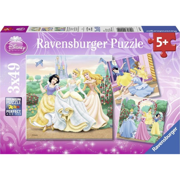 迪士尼公主 (Princess Dreams) - 拼圖 (3 x 49) - Ravensburger - BabyOnline HK