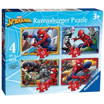 Marvel Spiderman - Puzzle (4 in 1 Box)