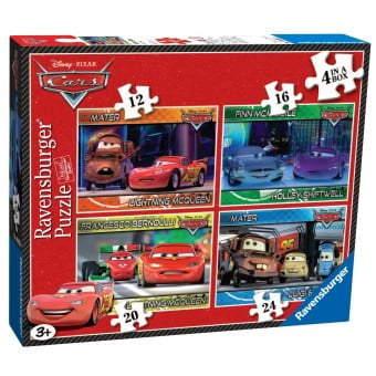 Disney Cars - Puzzle (4 in 1 Box)