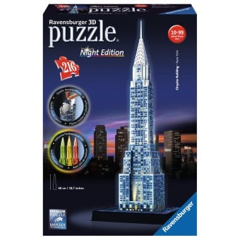 3D Puzzle - Chrysler Building New York Night Edition (216 pieces)