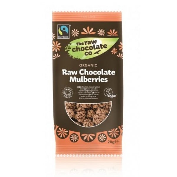 Organic Raw Chocolate Mulberries 28g - The Raw Chocolate Co - BabyOnline HK