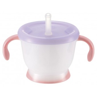 Aqulea - Straw Training Mug 150ml - Purple/Pink