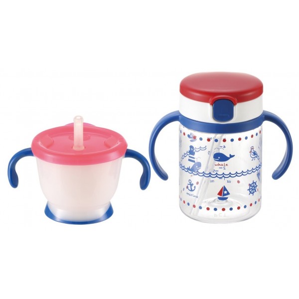 Aqulea - Straw Bottle Mug Set - Richell - BabyOnline HK