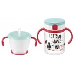 Aqulea - Straw Bottle Mug Set (Let's Have Fun) - Richell - BabyOnline HK