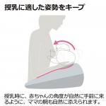 Airy Nursing Cushion - Light Blue - Richell - BabyOnline HK