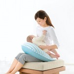 Airy Nursing Cushion - Light Blue - Richell - BabyOnline HK