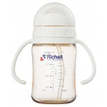 PPSU Straw Bottle 200ml (White) - Richell - BabyOnline HK