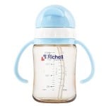 PPSU Straw Bottle 200ml (Blue) - Richell - BabyOnline HK