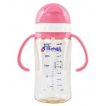 PPSU 吸管型奶瓶 260ml (粉紅色) - Richell - BabyOnline HK