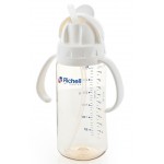 PPSU Straw Bottle 320ml (White) - Richell - BabyOnline HK