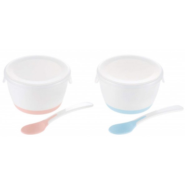 TLI - Weaning Starter Cups with Lids & Spoons - Richell - BabyOnline HK