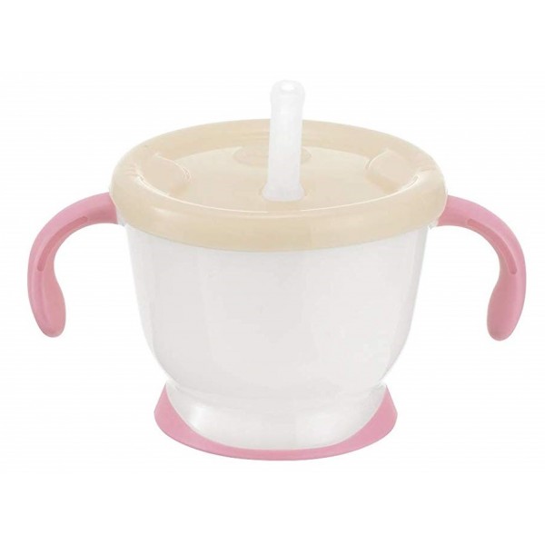 Aqulea R - Straw Training Mug 150ml (Pink) - Richell - BabyOnline HK