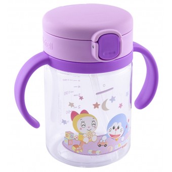 Aqulea - Doraemon Straw Bottle Mug 200ml (Purple)