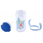 Aqulea - Doraemon Straw Bottle Mug 320ml (Blue) - Richell - BabyOnline HK