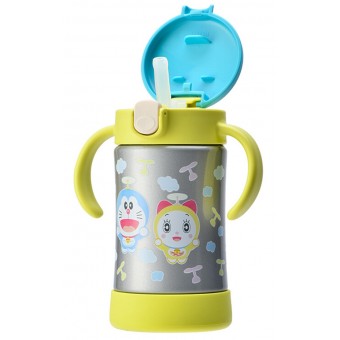 TLI - Doraemon Stainless Steel Straw Bottle 300ml (Yellow)