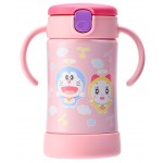 TLI - Doraemon Stainless Steel Straw Bottle 300ml (Pink) - Richell - BabyOnline HK