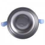 多啦A夢 - 嬰兒用不鏽鋼320ml小碗連蓋 + 匙 (藍色) - Richell - BabyOnline HK