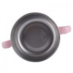 多啦A夢 - 嬰兒用不鏽鋼320ml小碗連蓋 + 匙 (粉紅色) - Richell - BabyOnline HK