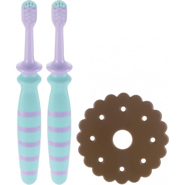 Richell - TLI Baby Toothbrush - 2 pieces (12m+) - Richell - BabyOnline HK
