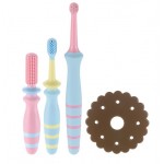 Richell - TLI Baby Toothbrush Set for Front Teeth (6 months+) - Richell - BabyOnline HK