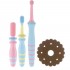 Richell - TLI Baby Toothbrush Set for Front Teeth (6 months+)