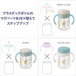 Richell - TLI Step-Up Bottle Mug Set SD (Brown) - Richell - BabyOnline HK