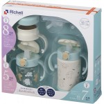 Richell - TLI 三階段訓練杯+不鏽鋼杯套裝 SD (藍色) - Richell - BabyOnline HK