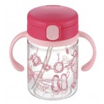 Cup de Mug - Clear Straw Bottle Mug (Pink) 200ml - Richell - BabyOnline HK