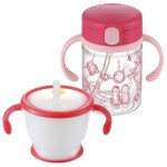 Cup de Mug - LC 吸管水杯套裝 (粉紅) - Richell - BabyOnline HK
