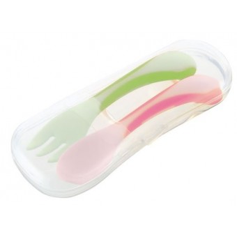 ND Easy-Grip Spoon & Fork with case