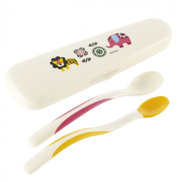 Kinpro Feeding Spoon Set with Case - Richell - BabyOnline HK