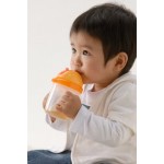 Mugtre 幼童吸管水杯 - 橙色 - Richell - BabyOnline HK