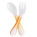 TRY Series - EM Easy-Grip Spoon & Fork with case - Richell - BabyOnline HK