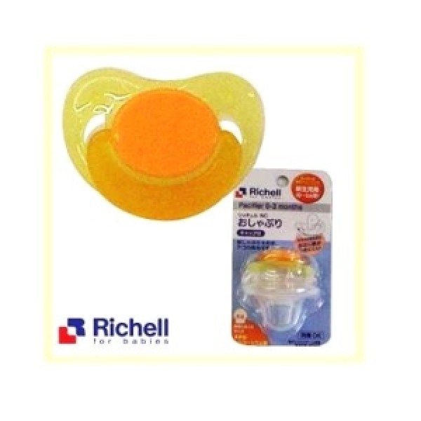 NC嬰兒安撫奶嘴 (0-3m) (橙色) - Richell - BabyOnline HK