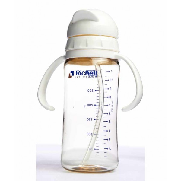 PPSU Straw Bottle 320ml - Richell - BabyOnline HK