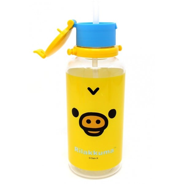 Kiiroitori - BPA Free 吸管水樽連揹帶 380ml - San-X - BabyOnline HK