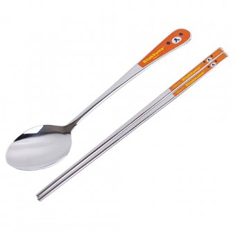 Rilakkuma Stainless Steel Chopsticks & Spoon