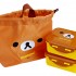 Rilakkuma - Plastic Food Container (2 pcs) with Bag