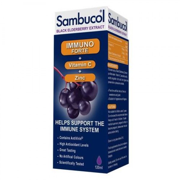Sambucol Immuno Forte Formula 120ml (UK) - Sambucol - BabyOnline HK