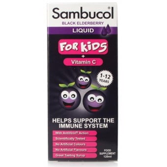 Sambucol Black Elderberry Liquid Extract - Kids Formula 120ml (UK)