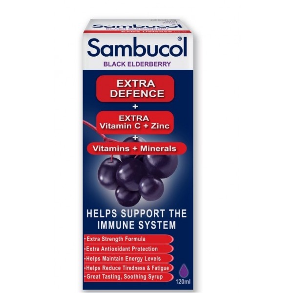 Sambucol Extra Defence Formula 120ml (UK) - Sambucol - BabyOnline HK